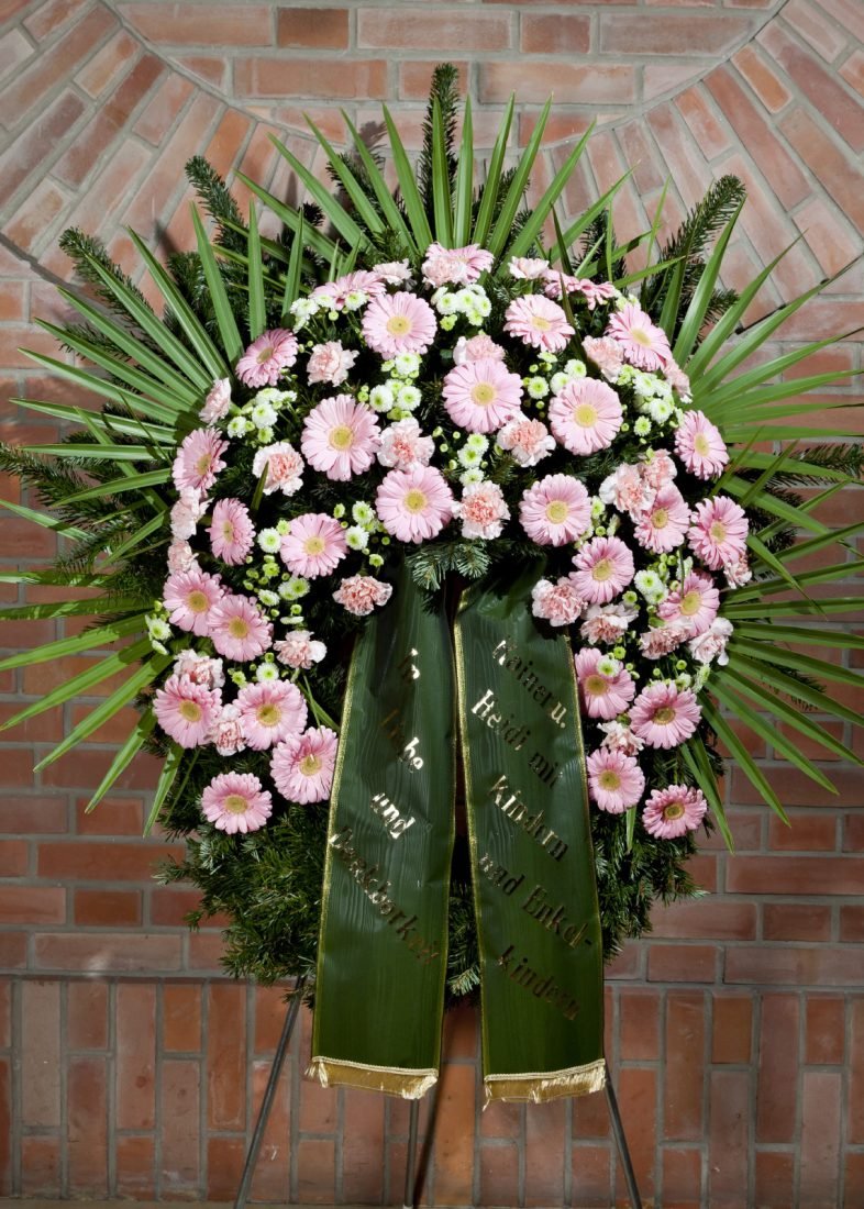 Kranz | rosa – weiß — Blumen Kleissner Graz