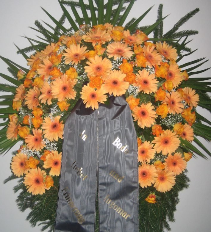 Kranz | orange — Blumen Kleissner Graz