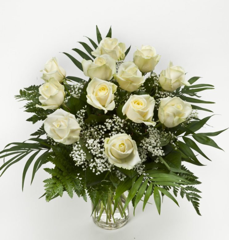 Rosenstrauß in Weiß — Blumen Kleissner Graz