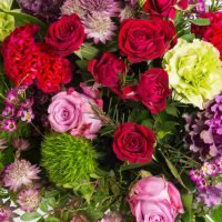 Sommerstrauß in Beerentönen, Ansicht 5 — Blumen Kleissner Graz