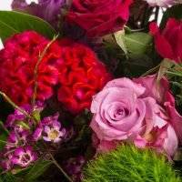 Sommerstrauß in Beerentönen, Ansicht 4 — Blumen Kleissner Graz
