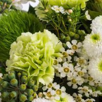 Herbststrauß in weiß, Ansicht 3 — Blumen Kleissner Graz