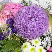 Sommerstrauß mit traumhaftem Alium, Ansicht 5 — Blumen Kleissner Graz
