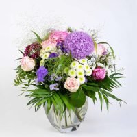 Sommerstrauß mit traumhaftem Alium, Ansicht 2 — Blumen Kleissner Graz