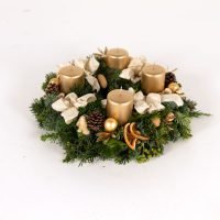 Adventkranz Klassik in Gold — Blumen Kleissner Graz
