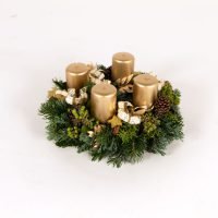 Adventkranz Standard in Gold — Blumen Kleissner Graz