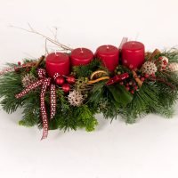 Adventsgesteck in Rot — Blumen Kleissner Graz